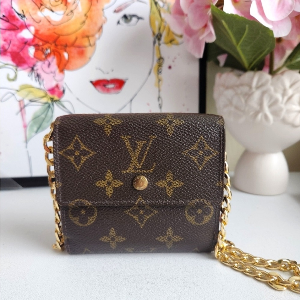 Louis Vuitton Elise Trifold Wallet 💯 % authentic